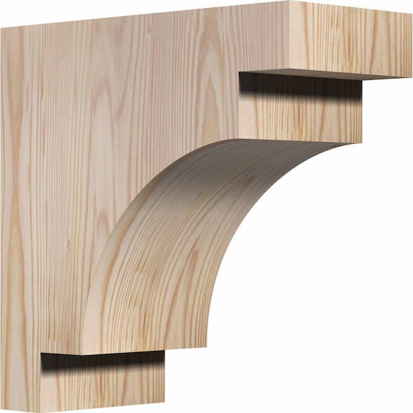 Ekena Millwork Mediterranean Smooth Corbel, Douglas Fir, 5 1/2"W x 12"D x 12"H COR06X12X12MED00SDF - main